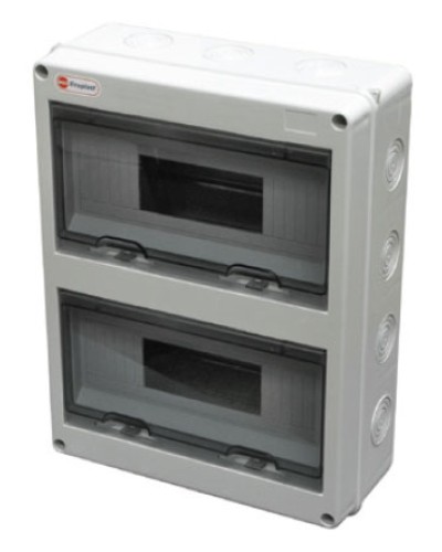 Шкаф настенный, 24 модулей, IP65 Экопласт 46424 в Королеве Боксы для автоматов Pintop.ru