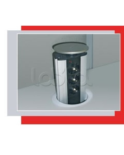 Блок розеточный настольный, 3 розетки (45х45мм) Экопласт 70303 в Королеве Блоки розеток Pintop.ru