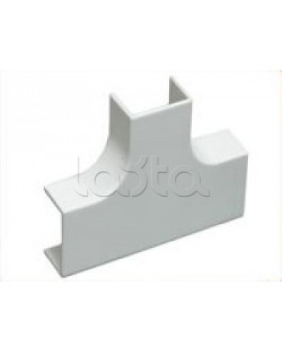 Угол Т-образный плавный стандарт TIA 20x12,5 мм Экопласт 72414R в Королеве Аксессуары для кабель-канала Pintop.ru