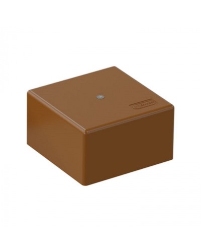 SD3 Коробка распределительная для о/п, для монтажного пистолета 75x75x40мм, (корич.) Экопласт (72932B) в Королеве Распределительные коробки Pintop.ru