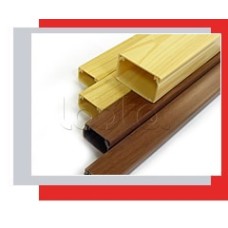 Миниканал 40x16 серия MEX с текстурой дерева (орех) Экопласт 77008N-2