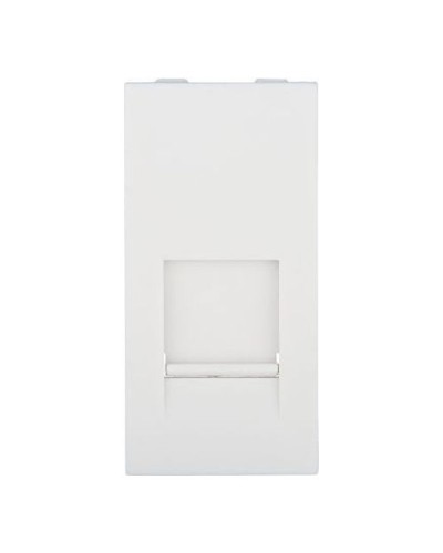 Накладка для розетки телефонной, компьютерной RJ, 45х22,5 мм (белый) LK45 Экопласт (853104) в Королеве Аксессуары для кабель-канала Pintop.ru