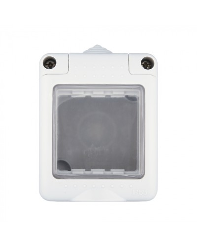 Коробка для о/п, герметичная с прозрачной, силиконовой панелью, 45х45мм IP55 (серый) LK45 (855003) в Королеве Распределительные коробки Pintop.ru