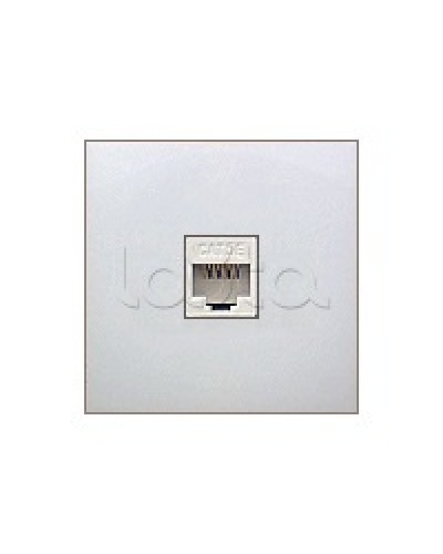 Накладка с суппортом розетки компьютерной и телефонной на 1 вход БЕЗ разъема LK60 Экопласт (866104-0) в Королеве Аксессуары для кабель-канала Pintop.ru