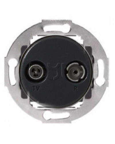 Механизм розетки TV+FM проходной Vintage (885300-1) в Королеве Розетки компьютерные и телефонные Pintop.ru