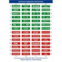 Оповещатель полусферическое световое табло со встроенной звуковой сиреной Электротехника и Автоматика ЛЮКС-12-К "Пожаробезопасная зона"