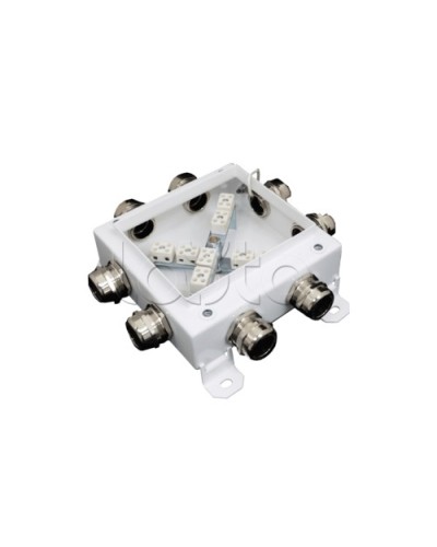 Коробка монтажная огнестойкая Гефест КМ-О (12к*10,0)-IP66 1212, 8 вводов 123х123х60 в Королеве Распределительные коробки Pintop.ru