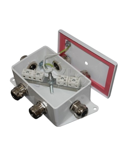 Коробка монтажная огнестойкая Гефест КМ-О (8к)-IP66-d, шесть вводов 120х80х68 в Королеве Распределительные коробки Pintop.ru