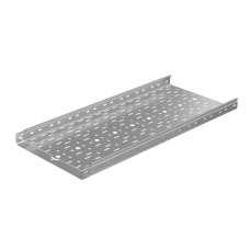 Лоток перфорированный 50х400х1,5 L4000 мм "Быстрый монтаж ПЛЮС" HD85 КМ-профиль (LPplus50-400-1.5-4000 HD85)