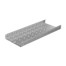 Лоток перфорированный 80х400х1,2 L2000 мм "Быстрый монтаж ПЛЮС" HD85 КМ-профиль (LPplus80-400-1.2-2000 HD85)