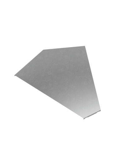 Крышка горизонтального угла 45 гр. 600 мм ПЛЮС КМ-Профиль (KGLplus45-600) в Королеве Аксессуары для лотков Pintop.ru