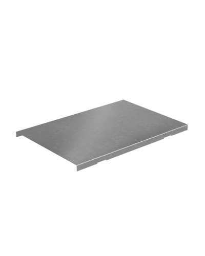 Крышка угла вертикального внешнего 400 мм с разворотом трассы на 90 гр. ПЛЮС HD85 КМ-профиль (KVLPDplus90-400 HD85) в Королеве Аксессуары для лотков Pintop.ru