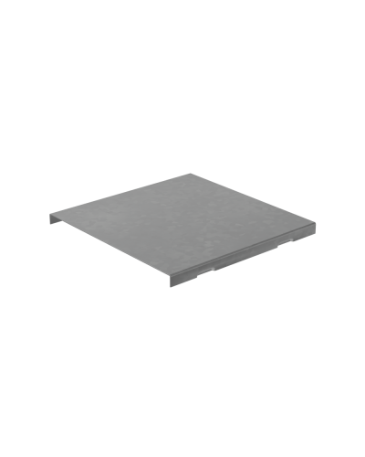 Крышка на угол внешний вертикальный 80х600 мм с разворотом трассы на 180 гр. ПЛЮС КМ-Профиль (KVLTDplus90-80-600) в Королеве Аксессуары для лотков Pintop.ru