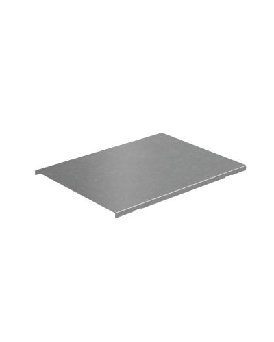 Крышка на вертикальный Т-ответвитель переходник 400-100 мм с разворотом трассы на 90 гр. ПЛЮС (нижняя часть меньше исходной) КМ-Профиль (KTDPSplus90-400-100) в Королеве Аксессуары для лотков Pintop.ru