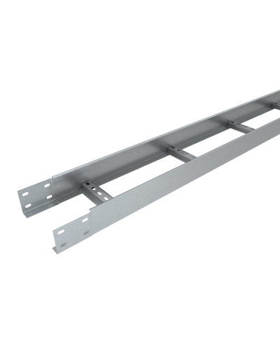 Лоток лестничный 80х600х1,2 L2000 мм Быстрый монтаж HD КМ-профиль (LLS80-600-1.2-2000 HD) в Королеве Кабельные лотки Pintop.ru