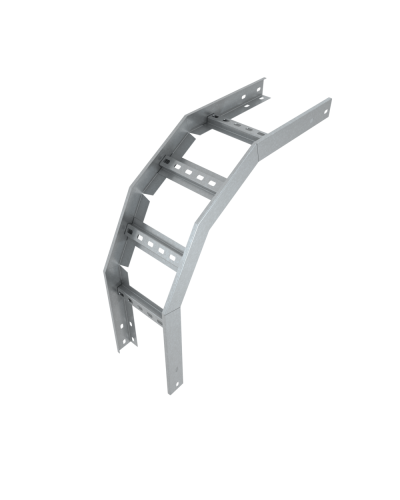 Угол лестничный вертикальный внешний 90 гр. 100х150х1,2 мм Быстрый монтаж HD85 КМ-профиль (LVLS90-100-150-1.2 HD85) в Королеве Аксессуары для лотков Pintop.ru