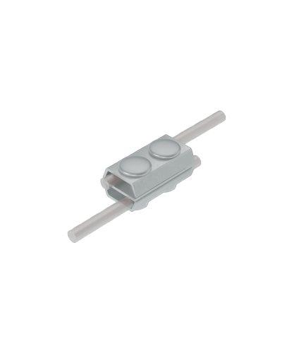 Параллельный соединитель прутка Ø 5-8 мм двойной INOX304 КМ-Профиль (2PS-D5-8 INOX304) в Королеве Монтажные материалы Pintop.ru