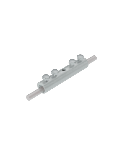 Четырехболтовой сквозной соединитель прутка Ø 5-10 мм КМ-Профиль (4SS-D5-10) в Королеве Крепеж Pintop.ru