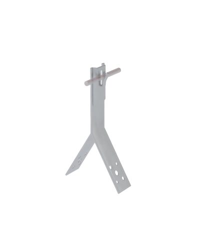 Коньковый держатель зажимной для прутка Ø 5-8 мм H80 мм CU КМ-Профиль (KDZ-H80-D5-8 CU) в Королеве Монтажные материалы Pintop.ru