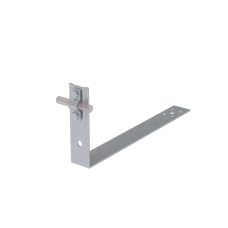 Черепичный держатель болтовой на обрешётку для прутка Ø 5-10 мм L380 мм H100 мм HD КМ-профиль (CDBO-L380-D5-10 HD)