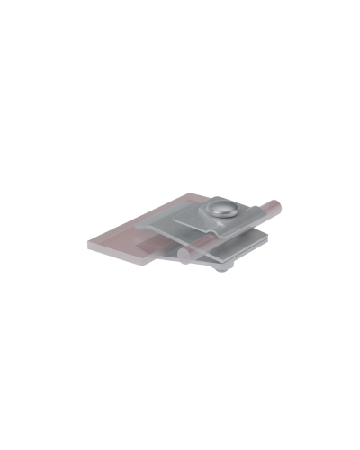 Фальцевый держатель H60 мм для прутка Ø 5-10 мм КМ-Профиль (FD-H60-D5-10) в Королеве Монтажные материалы Pintop.ru