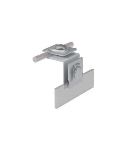 Фальцевый держатель H50 мм для прутка Ø 5-10 мм TD КМ-Профиль (FD-H50-D5-10 TD) в Королеве Монтажные материалы Pintop.ru