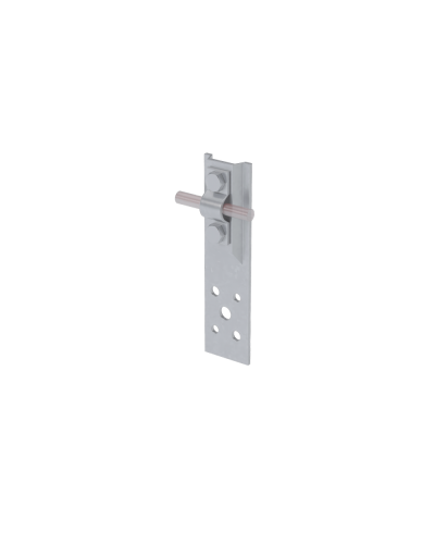 Прямой держатель болтовой для прутка Ø 5-10 мм H80 мм CU КМ-Профиль (DBP-H80-D5-10 CU) в Королеве Монтажные материалы Pintop.ru