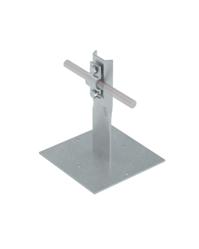 Приклееваемый держатель болтовой для прутка Ø 5-10 мм H150 мм INOX304 КМ-Профиль (PDB-H150-D5-10 INOX304) в Королеве Монтажные материалы Pintop.ru