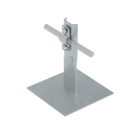 Приклееваемый держатель болтовой для прутка Ø 5-10 мм H90 мм КМ-Профиль (PDB-H90-D5-10)