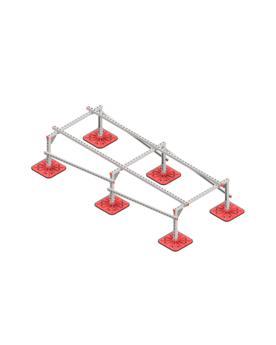 Опорная конструкция для установки оборудования TECHNORAPTOR FOOT 1000х2500 HD КМ-профиль (KM-TR-F-SSEI-1000-2500 HD) в Королеве Системы видеонаблюдения Pintop.ru