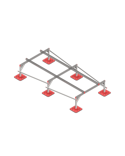 Опорная конструкция для установки оборудования TECHNORAPTOR FOOT 1500х3000 тип 1 КМ-профиль (KM-TR-F-SSEI-1500-3000-1) в Королеве Системы видеонаблюдения Pintop.ru
