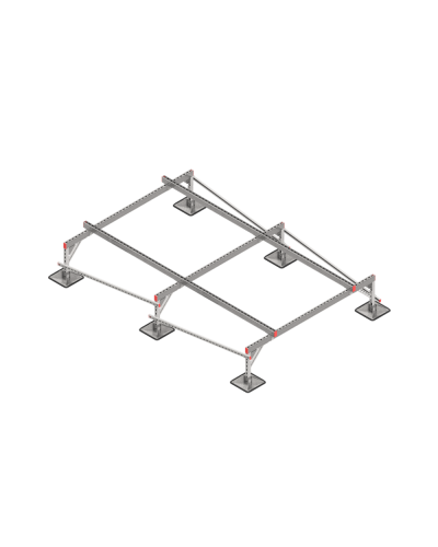 Опорная конструкция для установки оборудования TECHNORAPTOR STEELFOOT 2000х3000 тип 1 КМ-профиль (KM-TR-STF-SSEI-2000-3000-1) в Королеве Системы видеонаблюдения Pintop.ru