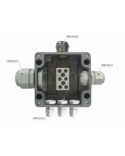 Металлическая коробка соединительная Магнито-контакт МКС 2ВК «МОРОЗ» с датчиком вскрытия корпуса (тампером), IP66/IP68 в Королеве Распределительные коробки Pintop.ru
