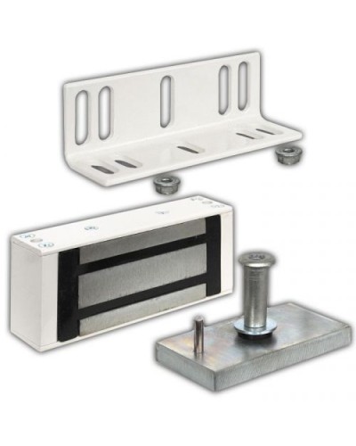 Замок электромагнитный Олевс М1-200 белый (с уголком) в Королеве Электромагнитные замки Pintop.ru