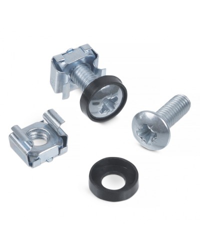 Комплект винт M6, квадратная гайка, шайба для крепления 19 оборудования в Королеве Расходные материалы для шкафов и стоек Pintop.ru