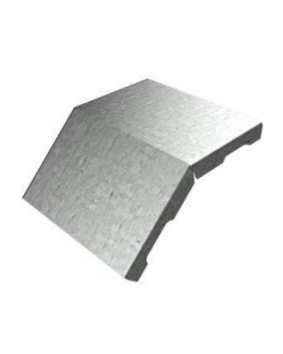 Крышка угла вертикального внешнего 45° 200х15 (0,7) для лестничного лотка ПожТехКабель (651-201) в Королеве Кабельные лотки Pintop.ru