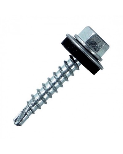 Саморез кровельный с шайбой 4,8х28 оц.(1000 шт/уп) ПожТехКабель PTK-Accessories 860-010 в Королеве Крепеж: Дюбели, шурупы, саморезы Pintop.ru