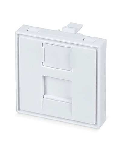 Вставка 45x45 (Mosaic) для 1 модуля формата Keystone Jack (FP-45-1M) Пожтехкабель СКС (202-031) (аналог Mosaic) в Королеве Модули Keystone Pintop.ru