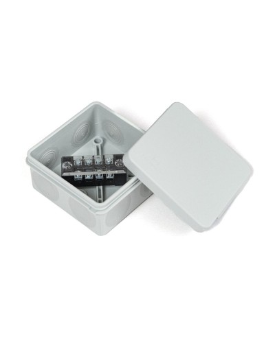 Коробка распред. двухкомп. (HF) 80х80х40 серая Промрукав (PR80.0168) в Королеве Распределительные коробки Pintop.ru