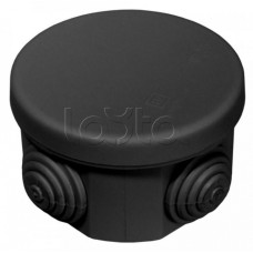 Коробка распределительная для о/п безгалогенная (HF) черная 65х40 (200шт/кор) Промрукав (40-0100-9005)