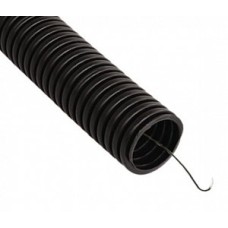 Труба гофрированная ПВХ легкая 350 Н черная с/з д40 (15 м/960 м уп/пал) Промрукав (PR01.0089)