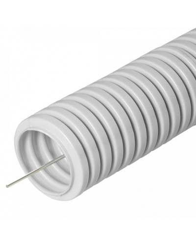 Труба гофрированная ПВХ сверхтяжелая 1100 Н серая с/з д16 (100м/5500м уп/пал) Промрукав (PR.0116321) в Королеве Труба гофрированная Pintop.ru