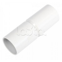 Патрубок-муфта белая д25 (40шт/480шт уп/кор) Промрукав (PR.01725б)