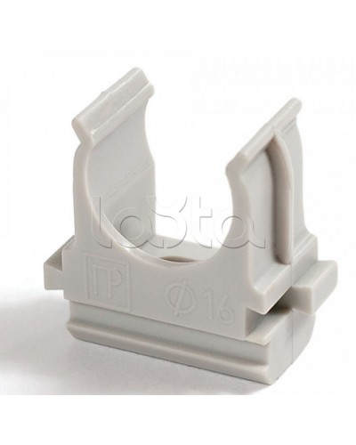 Крепеж-клипса для труб АБС-пластик в карт д16 (200шт/2000шт уп/кор) Промрукав (PR.0616) в Королеве Держатели, клипсы, скобы Pintop.ru