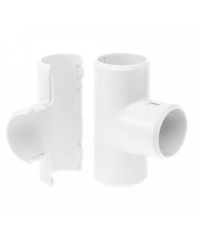 Тройник разборный белый д32 (15шт/180шт уп/кор) Промрукав (PR.07332б) в Королеве Повороты, муфты, тройники Pintop.ru