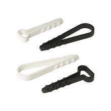 Дюбель-хомут для плоского кабеля 5-8 мм черный (10шт) Промрукав (PR08.6954)