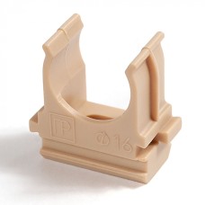 Крепёж-клипса для труб АБС-пластик сосна д16 в малой упаковке (10шт/1000шт уп/кор) Промрукав (PR13.0054)