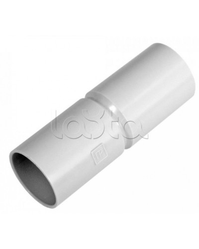 Патрубок-муфта д16 безгалогенная (HF) атмосферостойкая серая (100шт/1200шт уп/кор) Промрукав (PR13.0350) в Королеве Повороты, муфты, тройники Pintop.ru