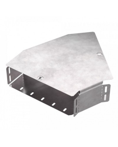 Угол горизонтальный 45 градусов с крышкой Стандарт 300х100 Промрукав (PR16.0431) в Королеве Аксессуары для лотков Pintop.ru