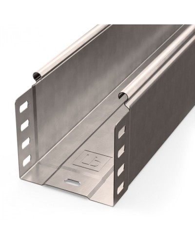 Лоток неперфорированный Стандарт INOX (AISI 409) 100х100х3000 (0,7 мм) (6 м/уп) Промрукав (PR16.2388) в Королеве Кабельные лотки Pintop.ru